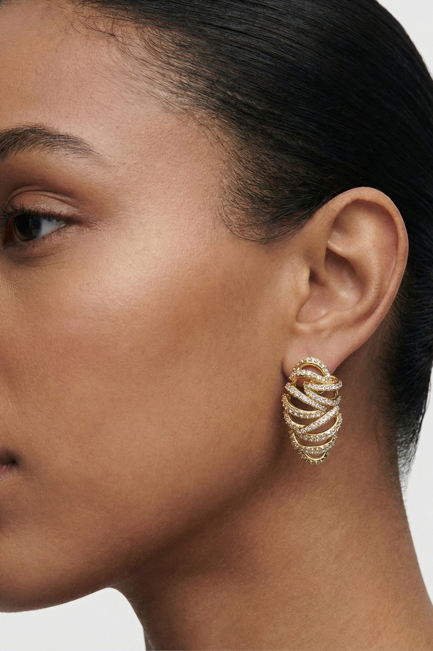 Harpy Paved Earrings.