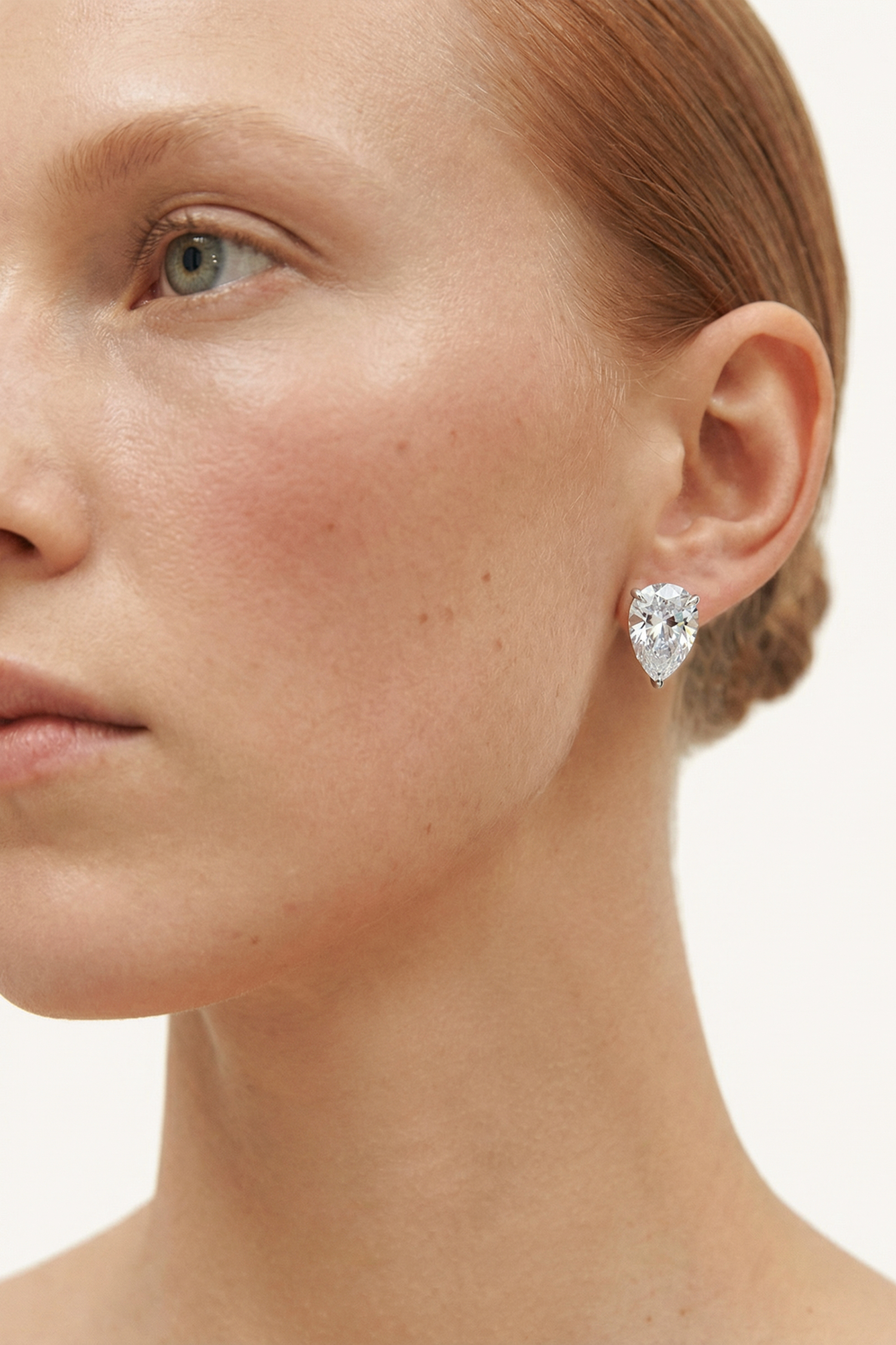 Pear cut Studs.