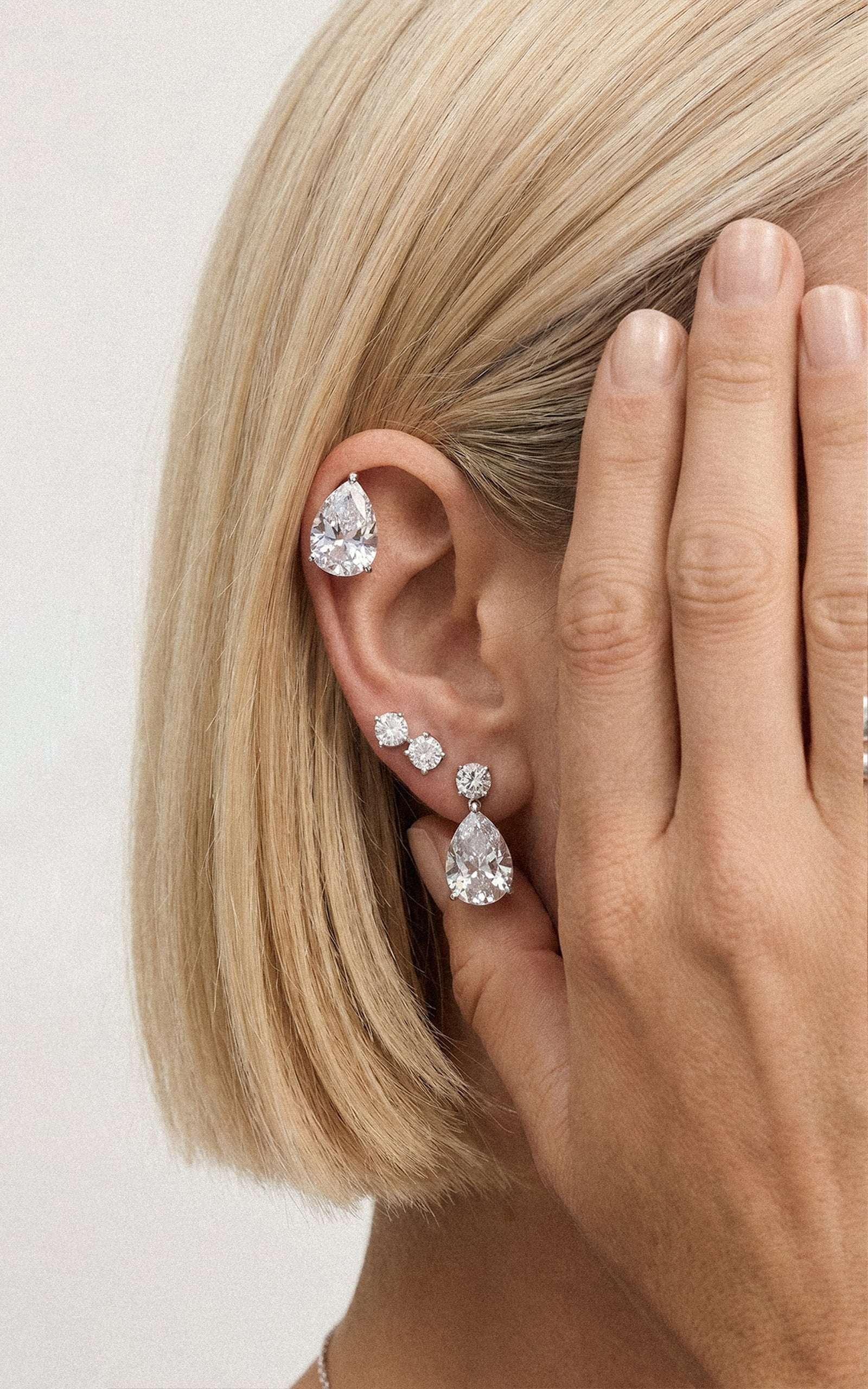 Pear cut Drops.