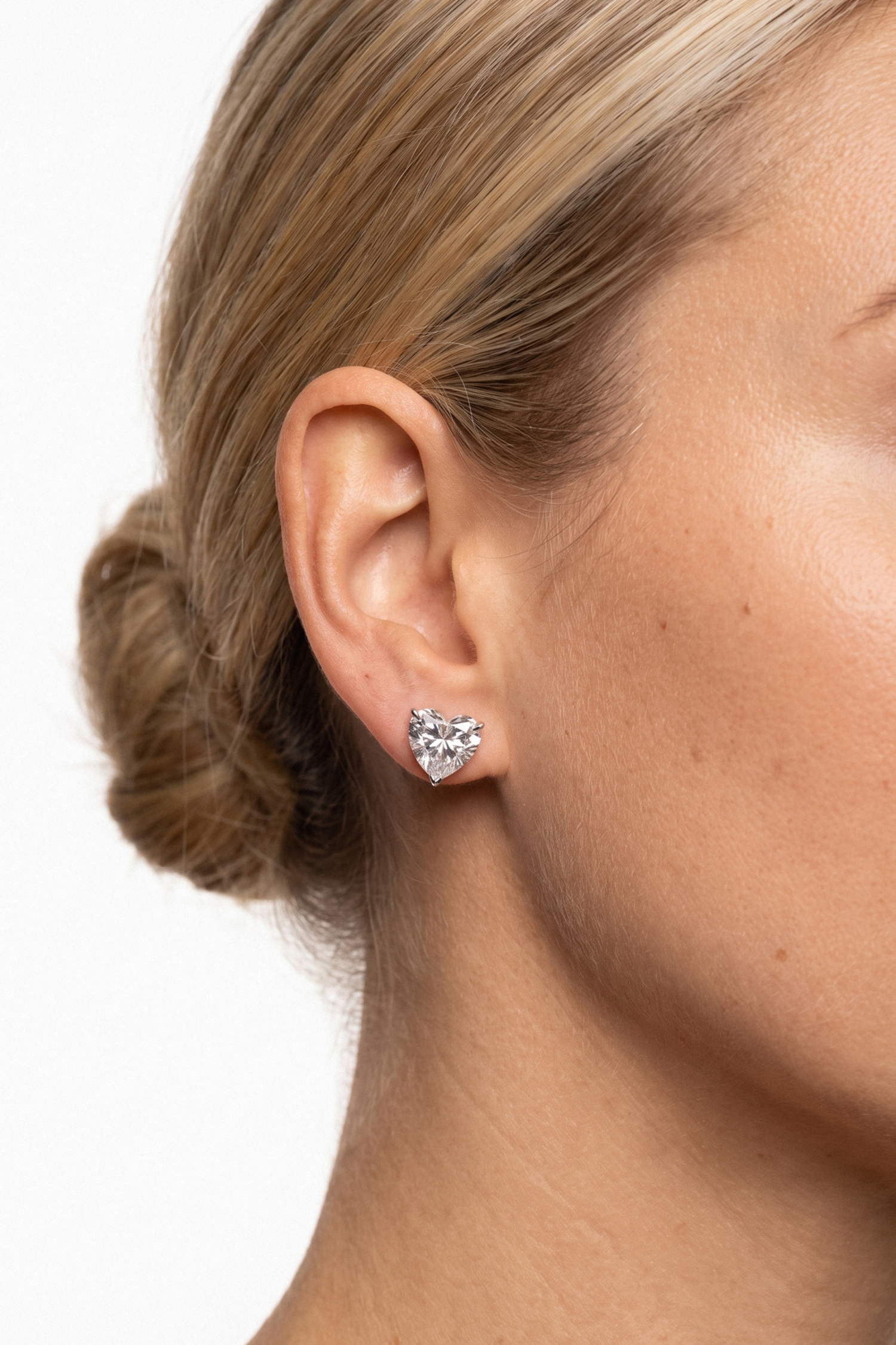 Heart cut Studs.