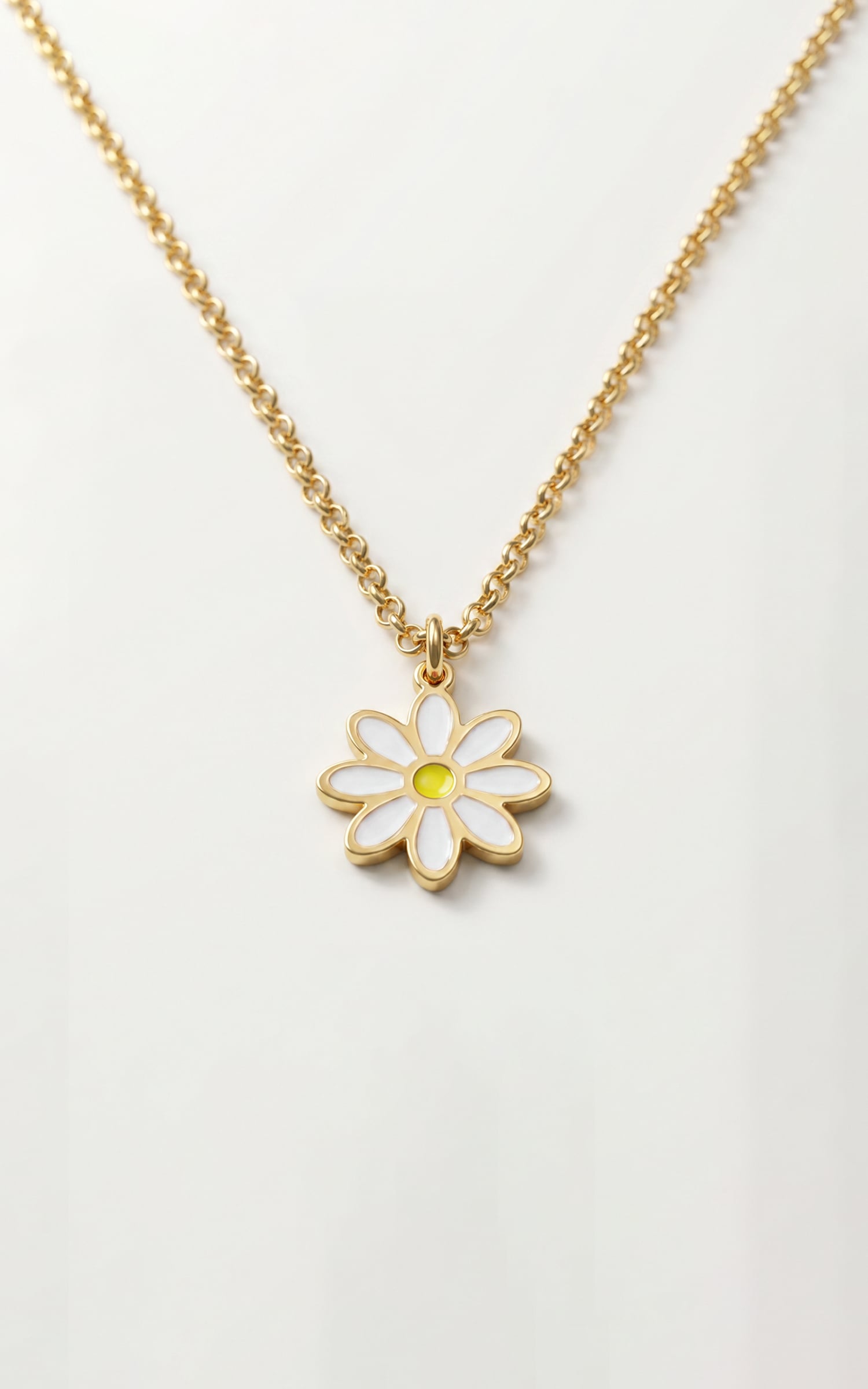 Daisy Necklace. / White