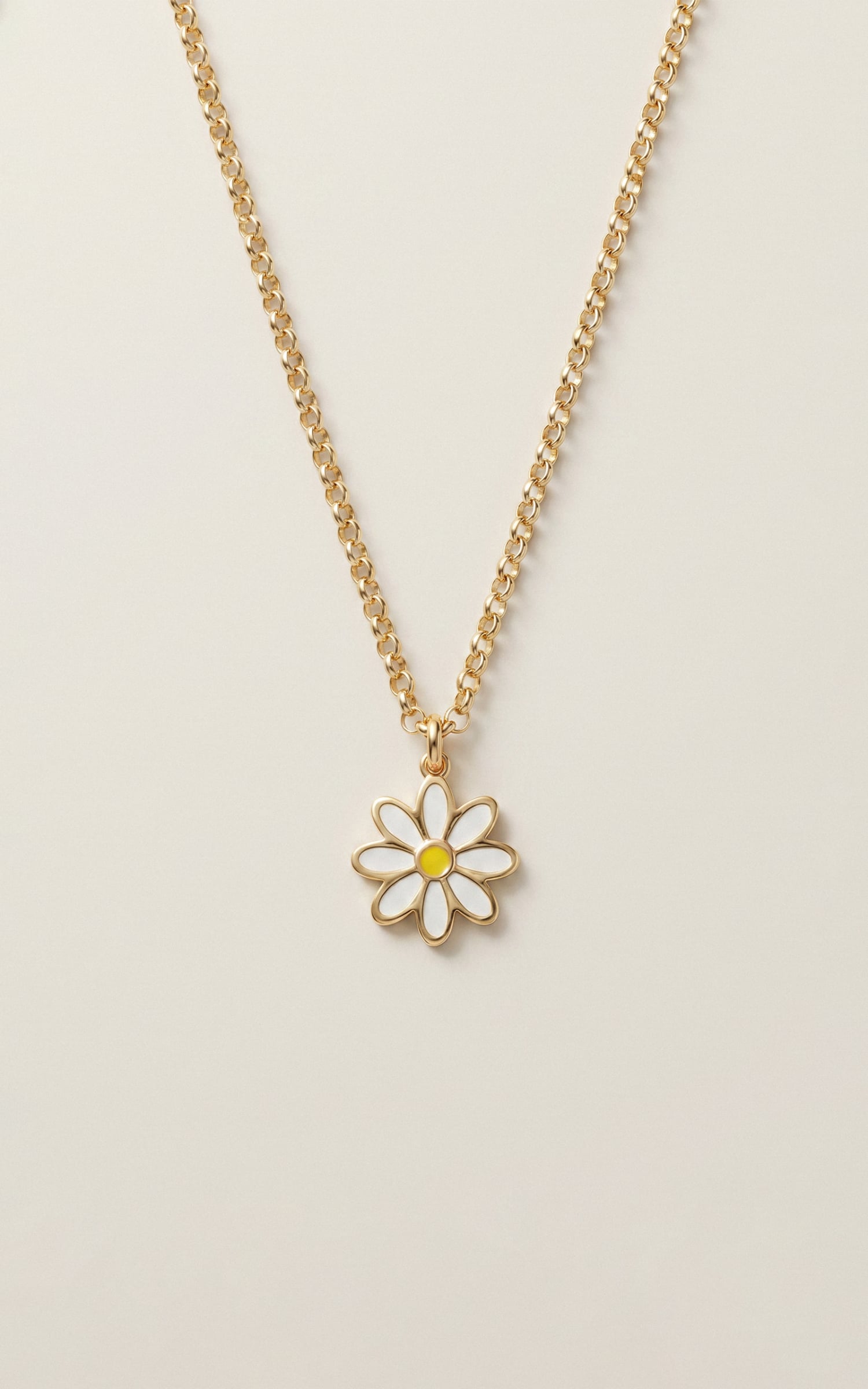 Daisy Necklace. / White