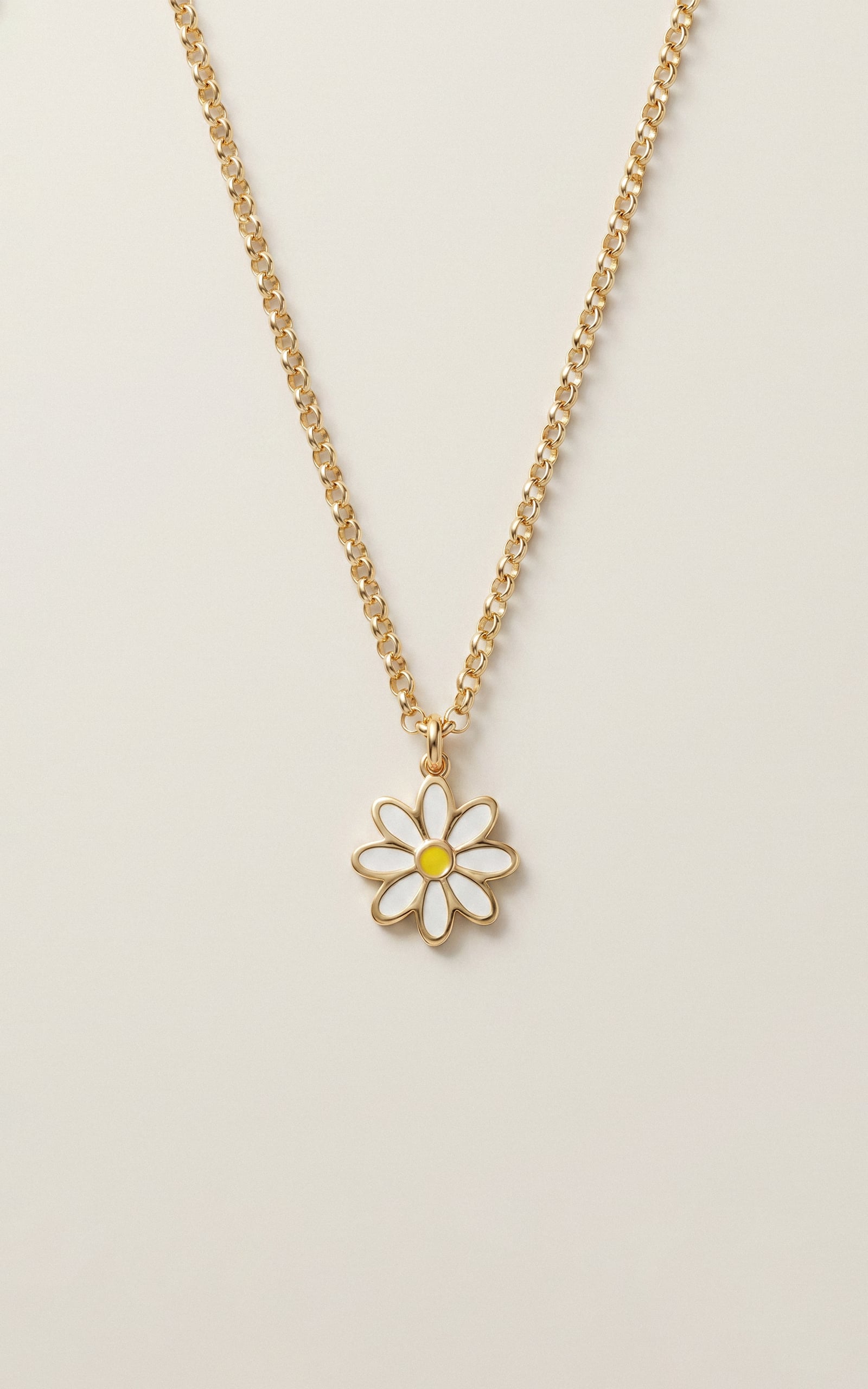 Daisy Necklace. / White
