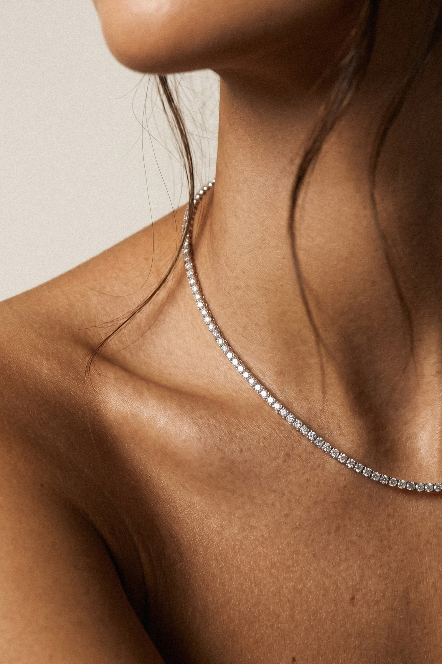 Tennis Necklace/ 2mm