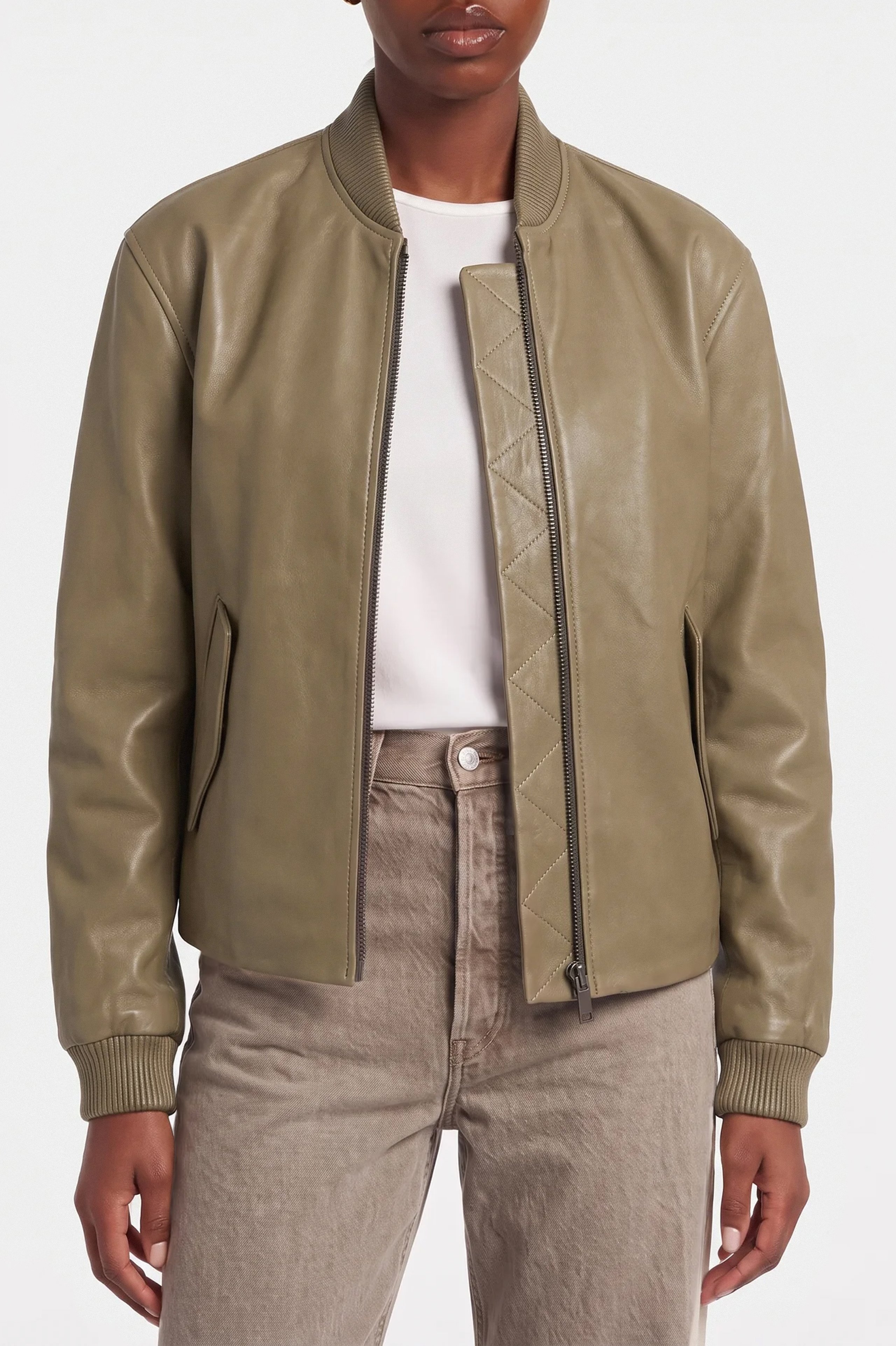 Helen Milky Grey Bomber.
