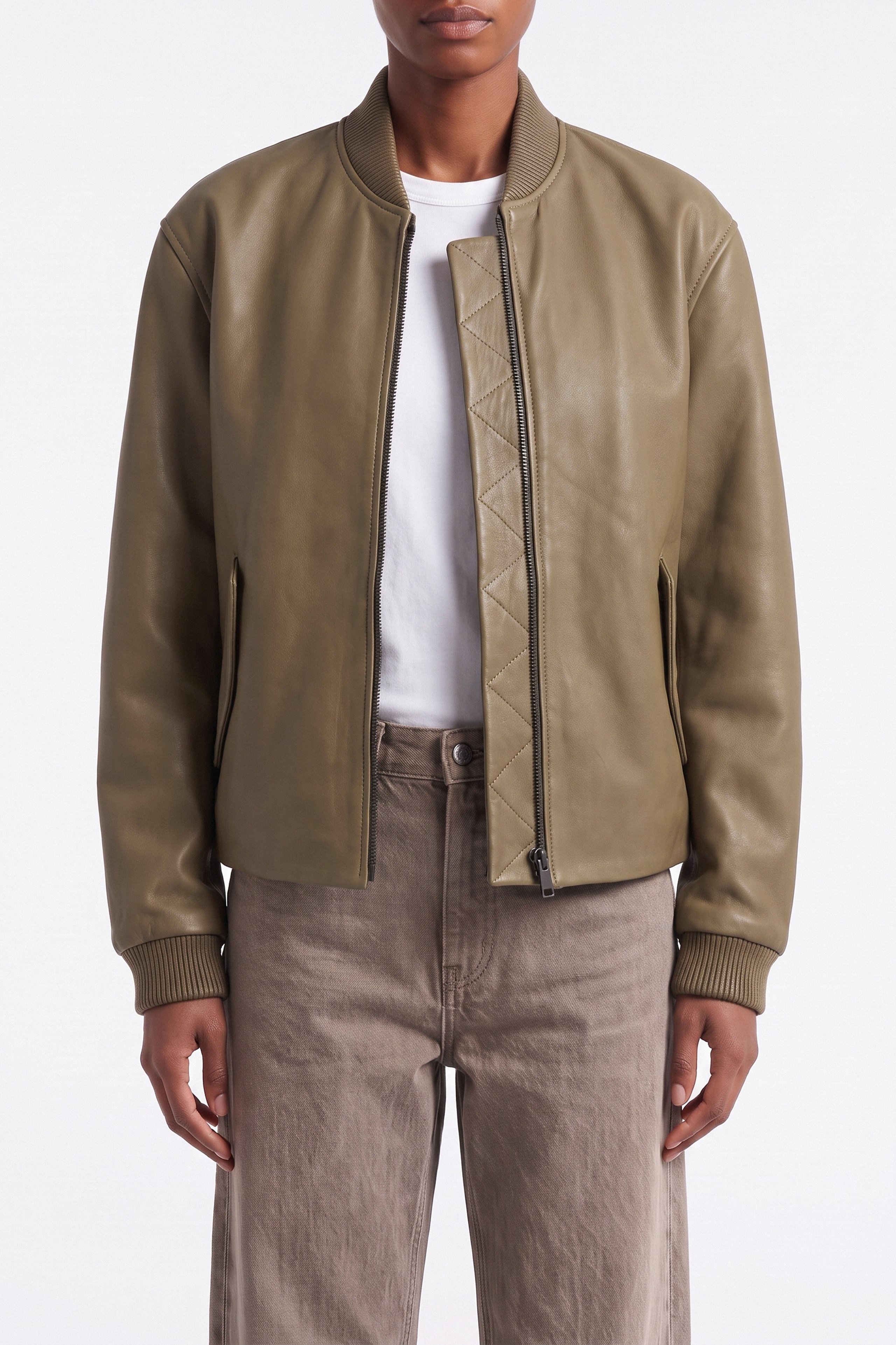 Helen Milky Grey Bomber.